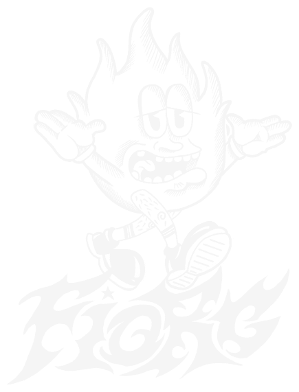 Mascote chama e marca FIORGE Tattoo Studio